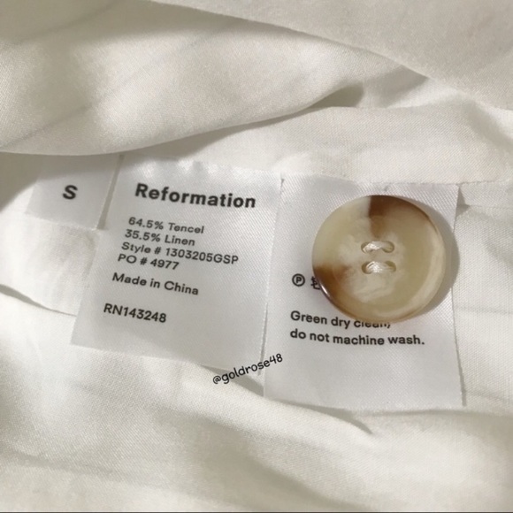 Reformation Palma dress in Gordon Stripe - Picture 5 of 9